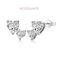 Orecchini Donna in Argento Moissanite EDAUR01